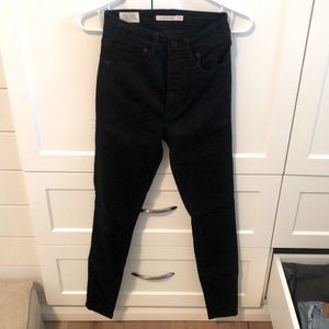 Levi’s mile high skinny black jeans